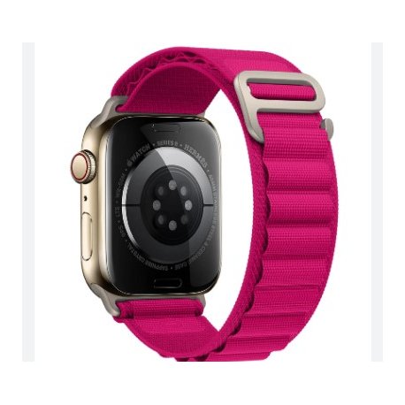 Apple Watch 42/44/45/49mm Alpine Loop Band Hot Pink