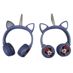 MBaccess KR-8600 Wireless Headphones Minnie Mouse Unicorn Purple