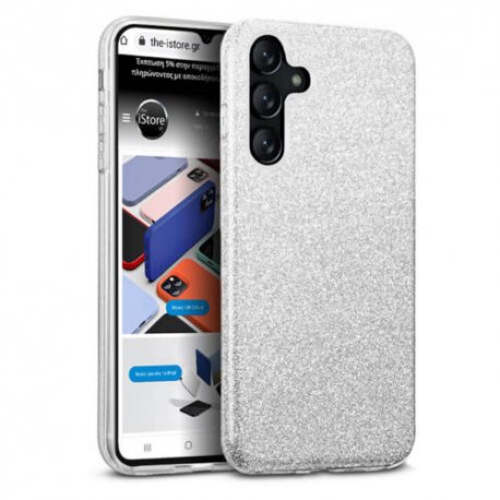 Samsung Galaxy A15 5G Glitter Case Silver