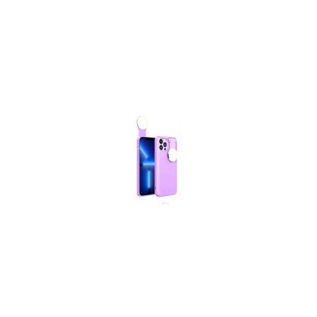 IPhone 13 Pro Max Soft Touch Cover Case Ring Light Lila