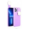 IPhone 13 Pro Max Soft Touch Cover Case Ring Light Lila