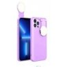 IPhone 13 Pro Max Soft Touch Cover Case Ring Light Lila