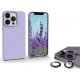 IPhone 13 Pro Max Silky And Soft Touch Finish Silicone Case Lila with Camera Protectors