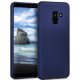Samsung Galaxy A8 Plus A730 Silky And Soft Touch Silicone Cover Dark Blue