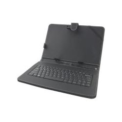 Universal Tablet Book Case 7'' with Keyboard Black