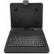 Universal Tablet Book Case 8''-9'' with Keyboard Black