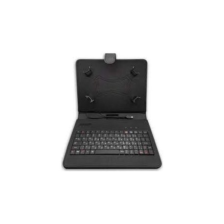 Universal Tablet Book Case 8''-9'' with Keyboard Black