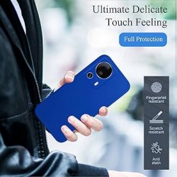 Xiaomi 13 Lite Silicone Case Full Camera Protection Blue