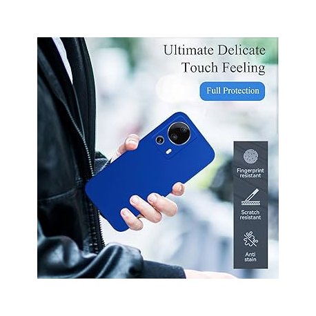 Xiaomi 13 Lite Silicone Case Full Camera Protection Blue