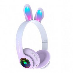 MBaccess SY-29R Headphone Bluetooth Rabbit LED Lila