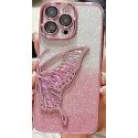IPhone 11 SemiHard Case Butterfly Liquid Glitter RoseGold