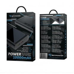 BeePower BP-10PD Power Bank 10000mAh 22.5W PD USB-C + 2 x USB3.0 Black
