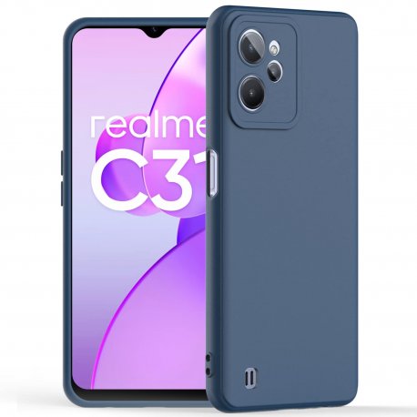 Realme C31 Silicone Case Full Camera Protection Dark Blue