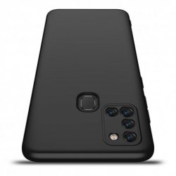 Samsung Galaxy A21S A217 Silicone Case Full Camera Protection Black