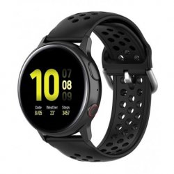 Samsung/Xiaomi/Huawei Watch Silicone Wrist Belt 22mm Black