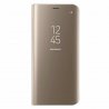 Samsung Galaxy J5 2017 J530 Book Case Clear View Gold