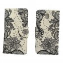 Samsung Galaxy J7 2017 J730 Book Case Flowers White