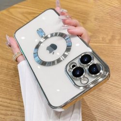 IPhone 13 Luxury MagSafe Case Silver