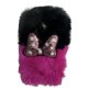 Samsung Galaxy J5 2017 J530 Back Case Faux Fur Hair Soft Warm Hot Pink Black