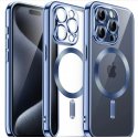 IPhone 15 Pro Max Luxury MagSafe Case Blue