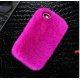 Samsung Galaxy J3 2017 J330 Back Case Faux Fur Hair Soft Warm Hot Pink