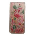 Samsung Galaxy J3 2017 J330 Liquid Glitter Back Case Star Flamingo