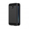 Samsung Galaxy J3 2016 J320 Case Carbon Fiber Design TPU Flexible Soft Black