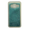 Samsung Galaxy J3 2016 J320 Liquid Glitter Back Case Stars Turquoise
