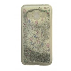 Samsung Galaxy J3 2016 J320 Liquid Glitter Back Case Unicorn