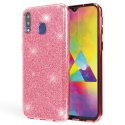 Samsung Galaxy M20 Glitter Back Case Pink