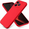Realme C51/C53 Silky And Soft Touch Finish Silicone Case Full Camera Protection Red
