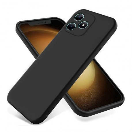 Realme C51/C53 Silky And Soft Touch Finish Silicone Case Full Camera Protection Black