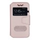 Universal Mobile Case Book S- View 5.3"-5.8" RoseGold