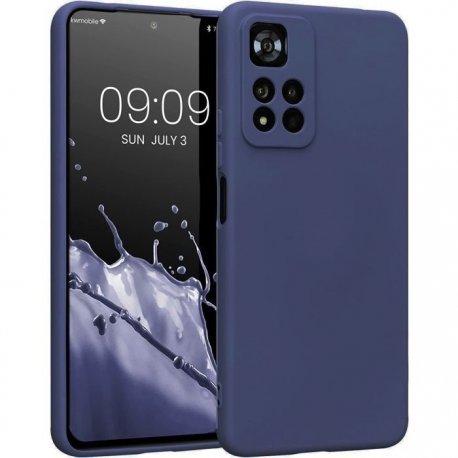 Xiaomi Redmi Note 11/11S Silicone Case Full Camera Protection Dark Blue