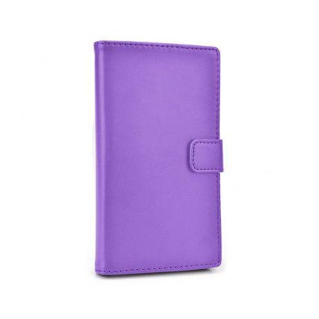 Universal Mobile Book Case 5.3''-5.5'' Purple