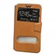 Universal Mobile 4.8''-5.3'' Book Case S-View Light Brown