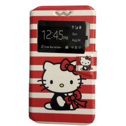Universal Mobile 4.8''-5.3'' Book Case S View Hello Kitty
