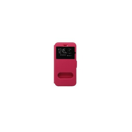 Universal Mobile 2.8''-3.3'' Book Case S-View Hot Pink