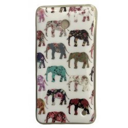 Nokia Lumia 630 N630 Electroplated Case Elephants