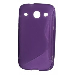 Samsung Galaxy Core i8260 Silicone Case Transperant Purple