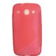 Samsung Galaxy Core i8260 Silicone Case Transperant Hot Pink