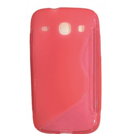 Samsung Galaxy Core i8260 Silicone Case Transperant Hot Pink
