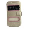 Samsung Galaxy Core i8260 S View Book Case Gold