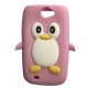 Samsung Galaxy W I8150 Silicone Case Pinguin Pink