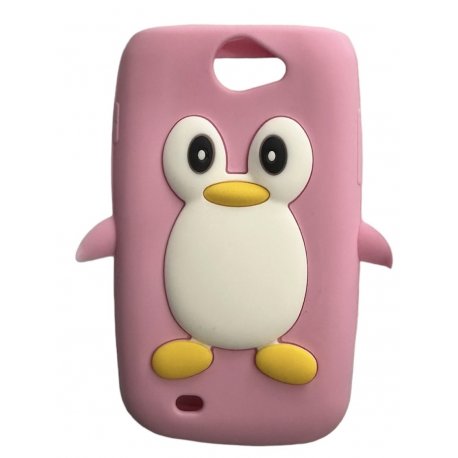 Samsung Galaxy W I8150 Silicone Case Pinguin Pink