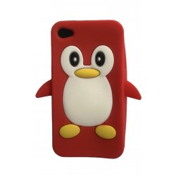 IPhone 3G Silicone Case Pinguin Hot Pink