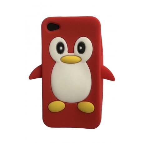 IPhone 3G Silicone Case Pinguin Hot Pink
