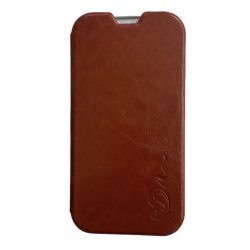 Samsung Galaxy S4 i9500 / i9505 Book Cover Brown