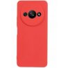 Xiaomi Redmi A3 Silicone Case Full Camera Protection Red