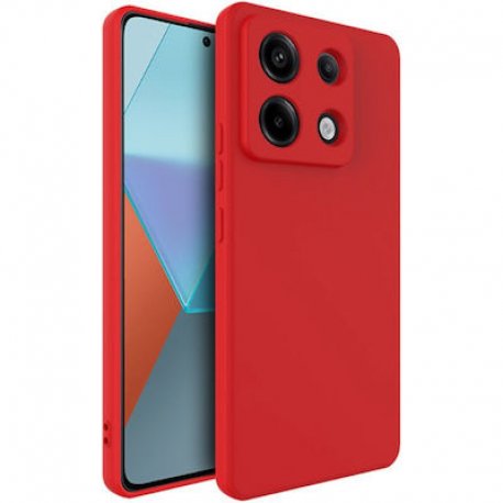 Xiaomi Redmi Note 13 Pro Silicone Case Full Camera Protection Red
